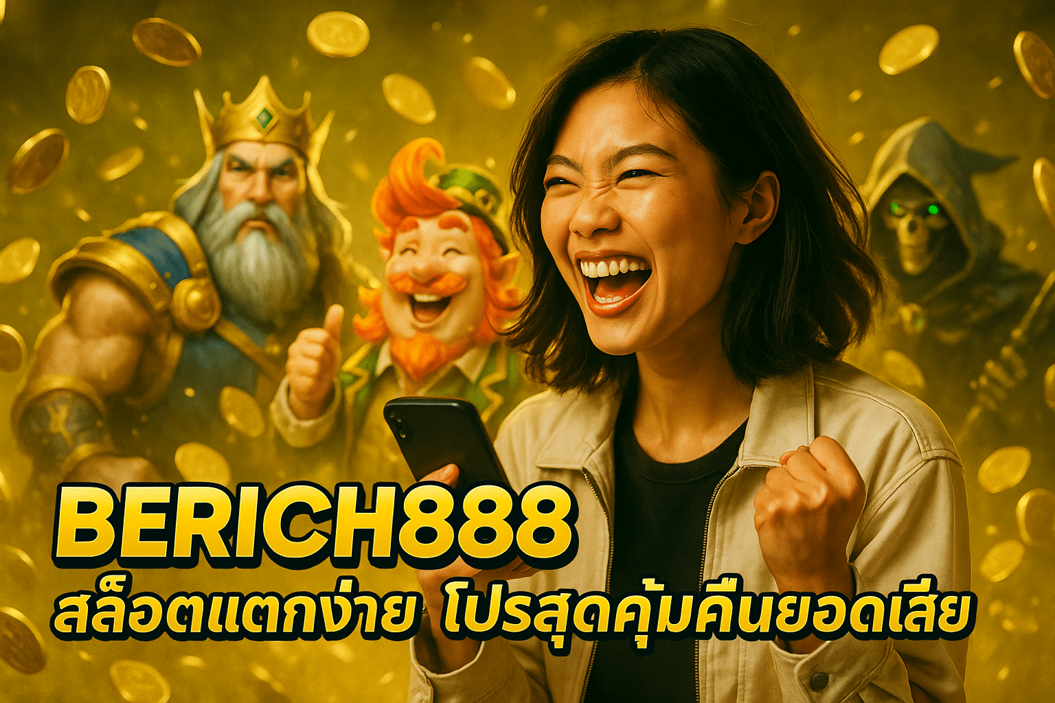 BERICH888 สล็อตแตกง่าย โปรสุตคุ้มคืนยอดเสีย