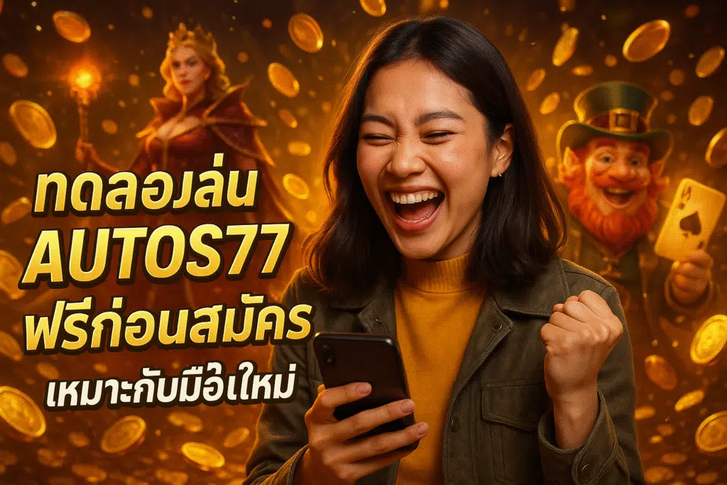ทดลองเล่น AUTOS77 ฟรีก่อนสมัคร เหมาะกับมือใหม่
